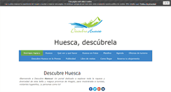 Desktop Screenshot of descubrehuesca.com