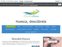 Tablet Screenshot of descubrehuesca.com